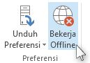 Perintah Offline pada pita