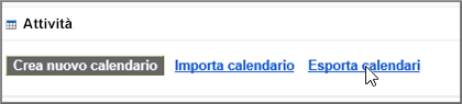 Scegliere Esporta calendari