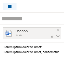 Outlook.com e-pasta ziņojuma pievienošana ar pielikumu