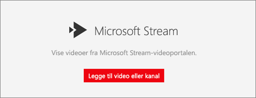 Microsoft Stream-nettdel