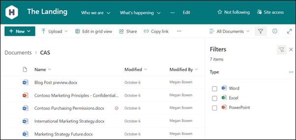 Modern Document library