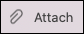 New Outlook for Mac interface Attach file icon.