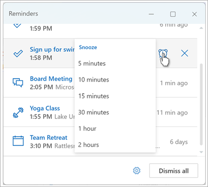 Set reminders in Outlook screenshot eight