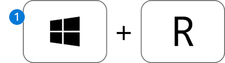 Icon showing Windows key plus the letter R