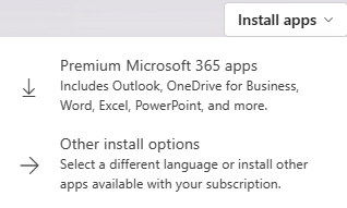 Select Install apps