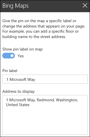 Bing Maps Web Part Toolbox