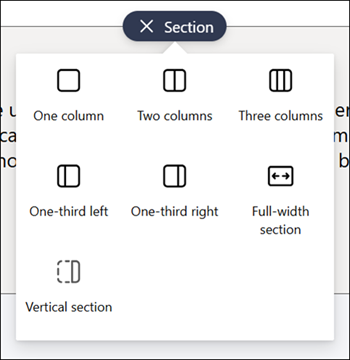 List of section types