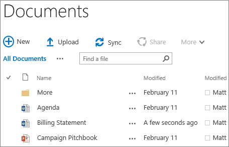 SharePoint site library