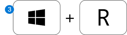 Icon showing Windows key plus the letter R