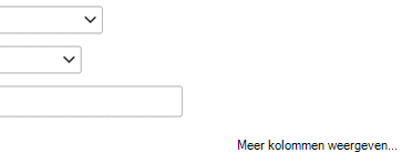 Als u een andere vermelding wilt toevoegen aan de filterdefinitie, selecteert u Meer kolommen tonen.