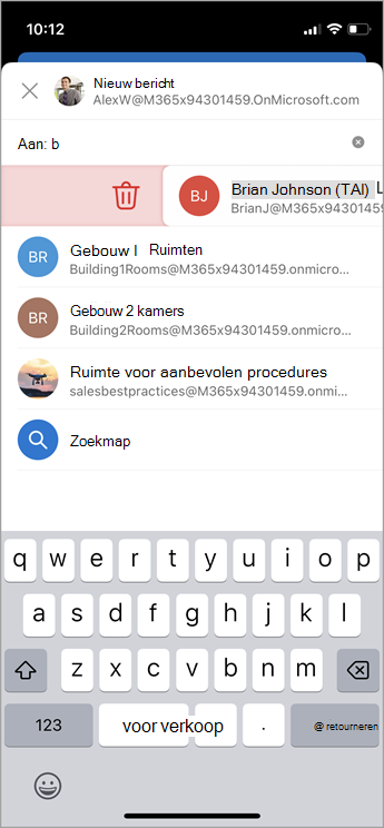 Een contactpersoon verwijderen in iOS