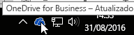 Ícone da barra de tarefas do OneDrive for Business