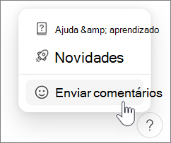 Dando comentários em Microsoft Loop