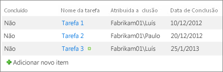 Modo de exibição de Boletim Informativo, sem linhas