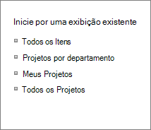 Começar a partir da vista existente