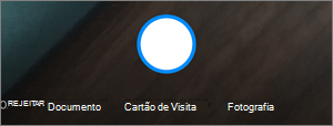 Opções ao digitalizar através do OneDrive para Android