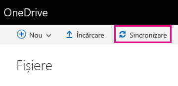 Butonul Sincronizare