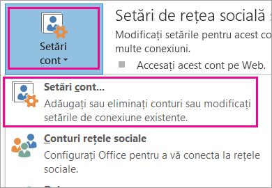 Pentru a elimina contul dvs. Gmail, alegeți Fișier, Setări cont, Setări cont.