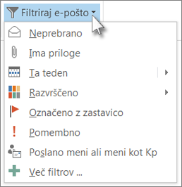 Filtriraj e-pošto