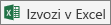 Seznami ikona »Izvozi v Excel«