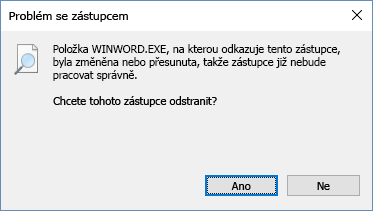 Snímek obrazovky s dialogovým oknem