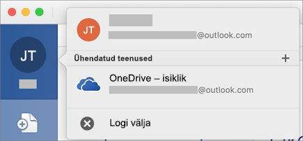 Kuvab Office’i Maci versiooni Backstage’i vaatest väljalogimise suvandi
