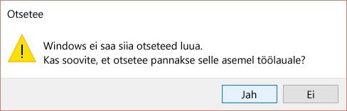 Otseteeteade opsüsteemis Win 10