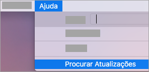 Ajuda > Procurar Atualizações