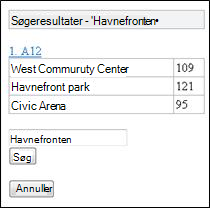 Søgeresultater i Mobile-fremviser til Excel