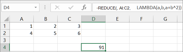 Erstes REDUCE-Funktionsbeispiel (example1)