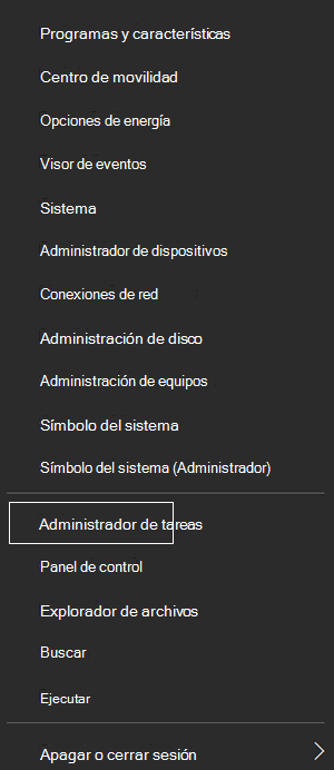 Administrador de tareas