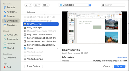 Videon lisääminen PowerPoint Webistä -näyttökuva kaksi