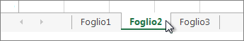 Fare clic sulla scheda Foglio