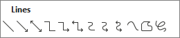 [図形] の下に罫線ギャラリーを表示する