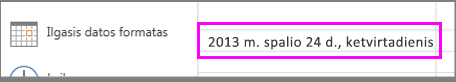 Ilgasis datos formatas