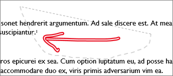 Zīmēts vienums, kas tiek atlasīts, izmantojot laso rīku