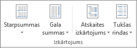 Lentes grupa Izkārtojums