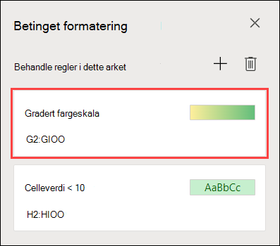 To fargeskalaformatering