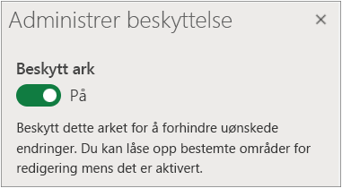 Administrer arkbeskyttelse