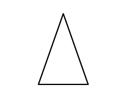 A normal isosceles triangle