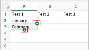 Fill series arrows