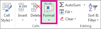 On the Home tab, click Format