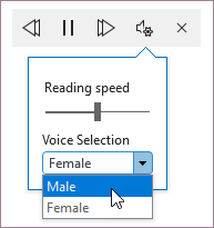 Read Aloud settings