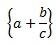 Image of a built-up equation within braces.