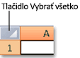 Tlačidlo Vybrať všetko