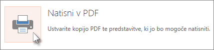 Tiskanje diapozitivov kot datotek PDF