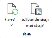 รูป Ribbon ของ Excel