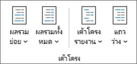 รูป Ribbon ของ Excel