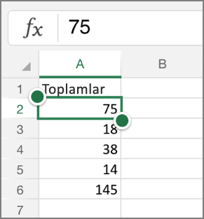 Satırları dondurma sütunları