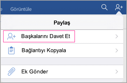 Kişileri davet edin